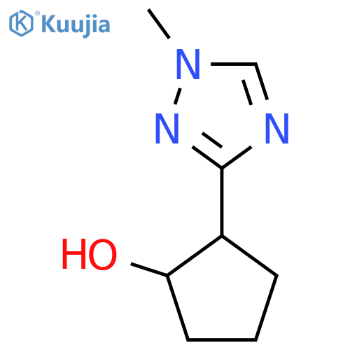 2-(1-methyl-1H-1,2,4-triazol-3-yl)cyclopentan-1-ol structure