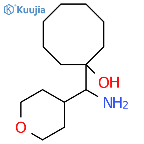 1-amino(oxan-4-yl)methylcyclooctan-1-ol structure