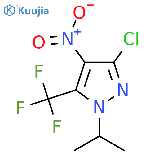 3-chloro-4-nitro-1-(propan-2-yl)-5-(trifluoromethyl)-1H-pyrazole structure