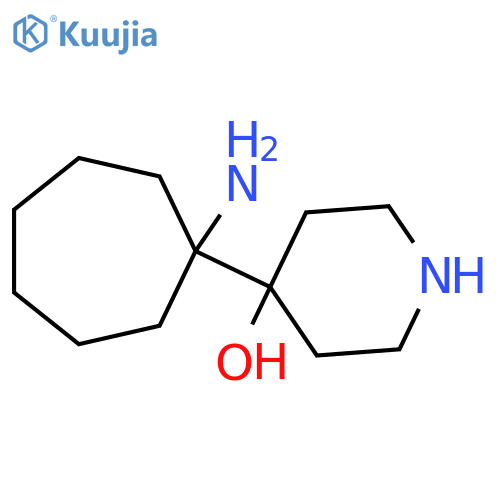 4-(1-aminocycloheptyl)piperidin-4-ol structure