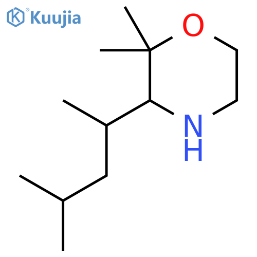2,2-dimethyl-3-(4-methylpentan-2-yl)morpholine structure
