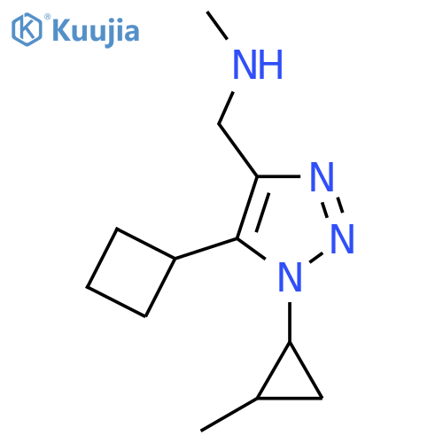 {5-cyclobutyl-1-(2-methylcyclopropyl)-1H-1,2,3-triazol-4-ylmethyl}(methyl)amine structure