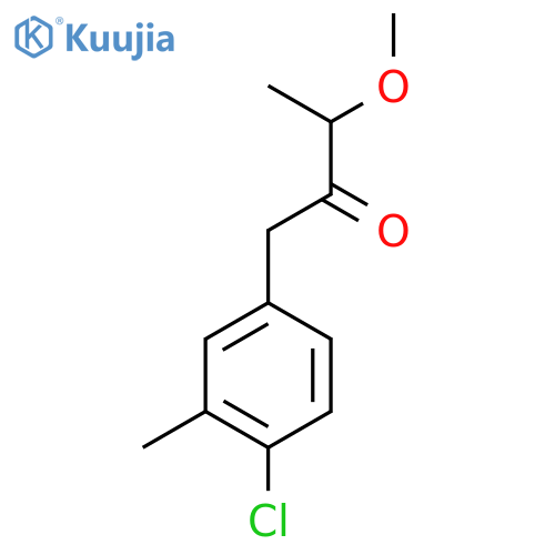 1-(4-chloro-3-methylphenyl)-3-methoxybutan-2-one structure