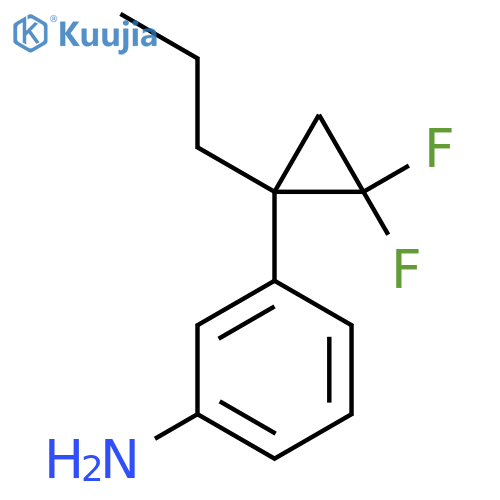 3-(2,2-difluoro-1-propylcyclopropyl)aniline structure