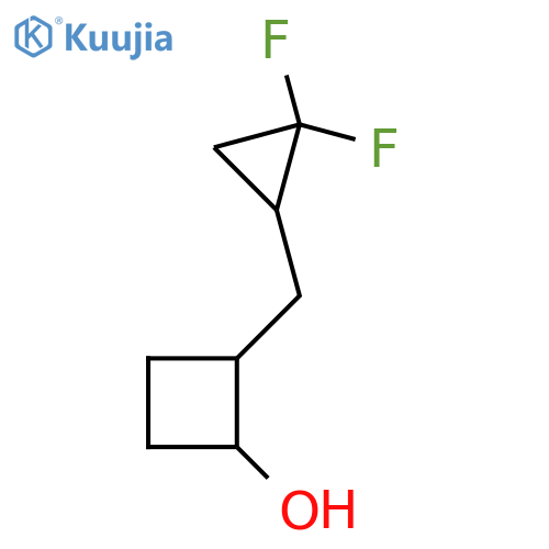 2-(2,2-difluorocyclopropyl)methylcyclobutan-1-ol structure