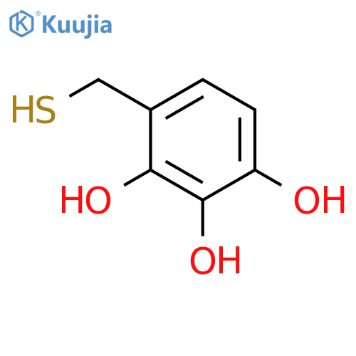 4-(sulfanylmethyl)benzene-1,2,3-triol structure