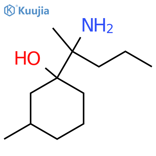 1-(2-Aminopentan-2-yl)-3-methylcyclohexan-1-ol structure
