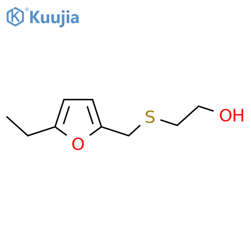 2-{(5-ethylfuran-2-yl)methylsulfanyl}ethan-1-ol structure