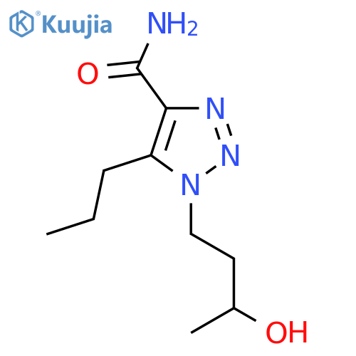 1-(3-hydroxybutyl)-5-propyl-1H-1,2,3-triazole-4-carboxamide structure