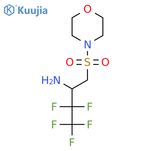 3,3,4,4,4-pentafluoro-1-(morpholine-4-sulfonyl)butan-2-amine structure