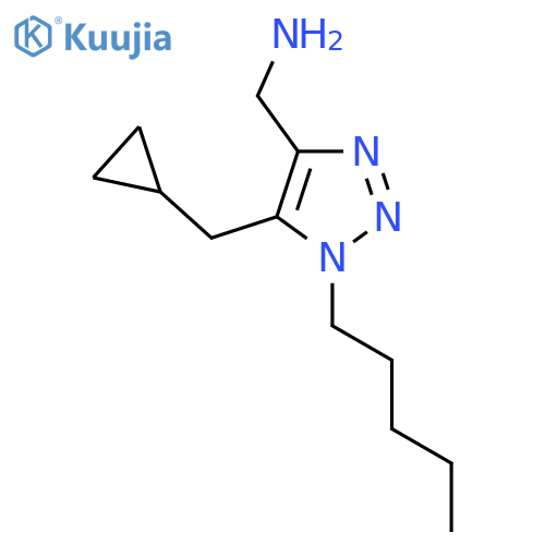 5-(cyclopropylmethyl)-1-pentyl-1H-1,2,3-triazol-4-ylmethanamine structure