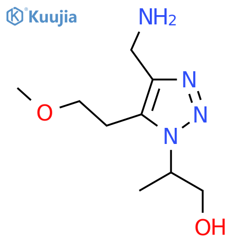 2-4-(aminomethyl)-5-(2-methoxyethyl)-1H-1,2,3-triazol-1-ylpropan-1-ol structure