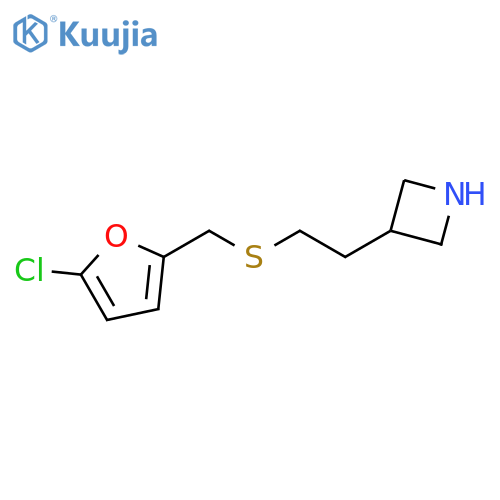 3-(2-{(5-chlorofuran-2-yl)methylsulfanyl}ethyl)azetidine structure