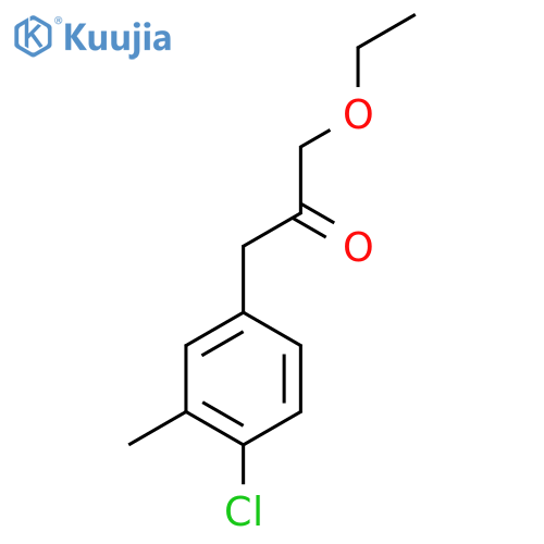 1-(4-chloro-3-methylphenyl)-3-ethoxypropan-2-one structure