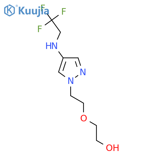2-(2-{4-(2,2,2-trifluoroethyl)amino-1H-pyrazol-1-yl}ethoxy)ethan-1-ol structure