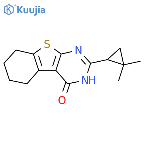 5-(2,2-dimethylcyclopropyl)-8-thia-4,6-diazatricyclo7.4.0.0,2,7trideca-1(9),2(7),5-trien-3-one structure