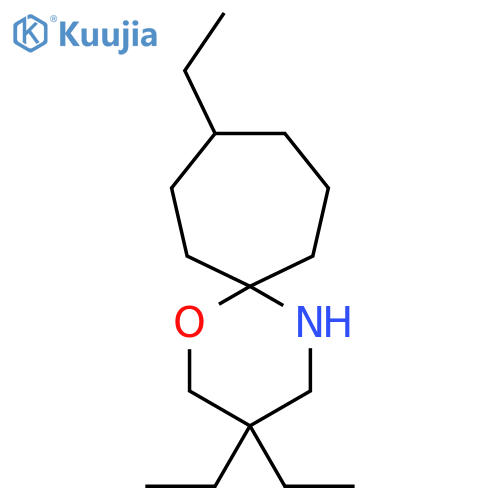 3,3,9-triethyl-1-oxa-5-azaspiro5.6dodecane structure