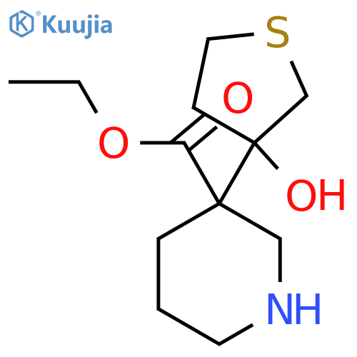 ethyl 3-(3-hydroxythiolan-3-yl)piperidine-3-carboxylate structure