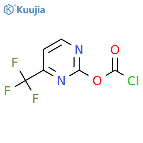 4-(trifluoromethyl)pyrimidin-2-yl chloroformate structure