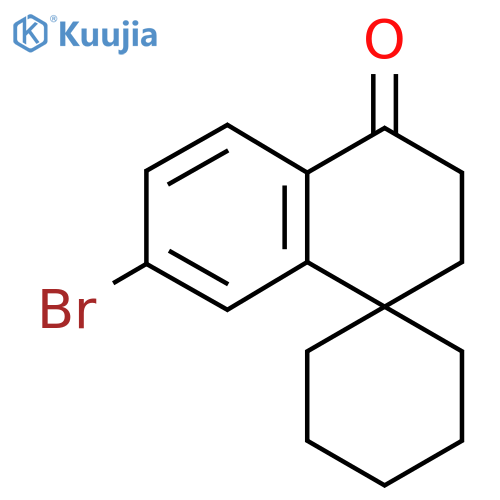 7'-bromo-3',4'-dihydro-2'H-spirocyclohexane-1,1'-naphthalene-4'-one structure
