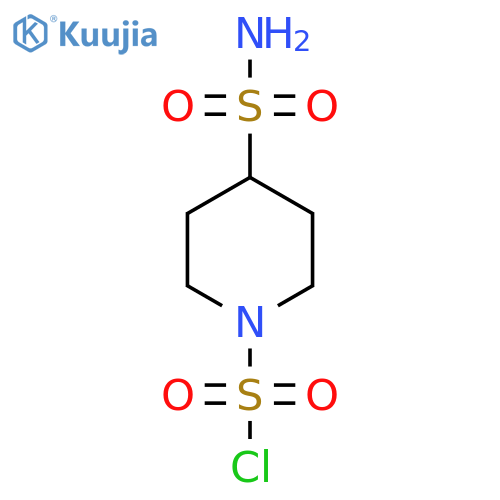 4-sulfamoylpiperidine-1-sulfonyl chloride structure