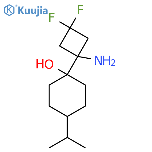 1-(1-Amino-3,3-difluorocyclobutyl)-4-(propan-2-yl)cyclohexan-1-ol structure