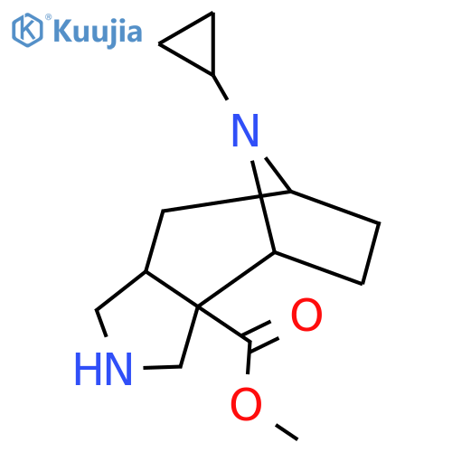 methyl 11-cyclopropyl-4,11-diazatricyclo6.2.1.0,2,6undecane-2-carboxylate structure