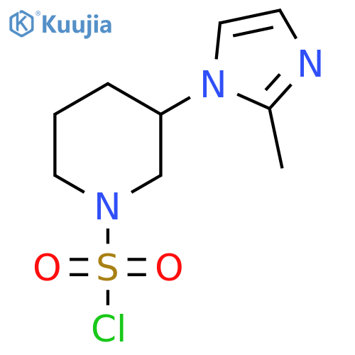 3-(2-methyl-1H-imidazol-1-yl)piperidine-1-sulfonyl chloride structure