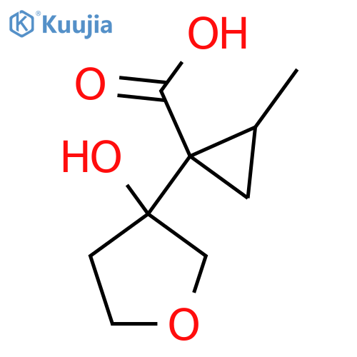 1-(3-hydroxyoxolan-3-yl)-2-methylcyclopropane-1-carboxylic acid structure