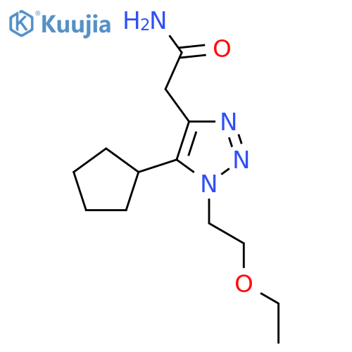 2-5-cyclopentyl-1-(2-ethoxyethyl)-1H-1,2,3-triazol-4-ylacetamide structure