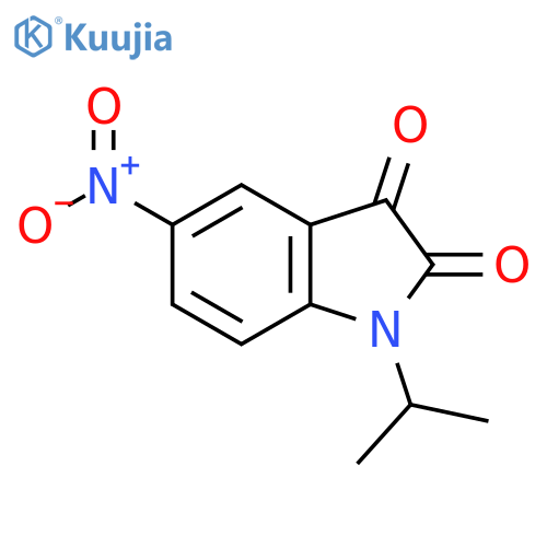 5-nitro-1-(propan-2-yl)-2,3-dihydro-1H-indole-2,3-dione structure