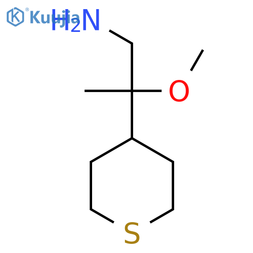 2-methoxy-2-(thian-4-yl)propan-1-amine structure