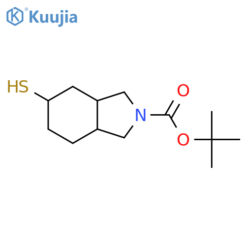 tert-butyl 5-sulfanyl-octahydro-1H-isoindole-2-carboxylate structure