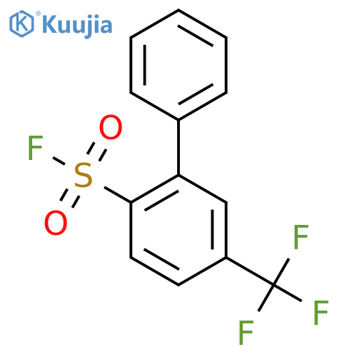 2-phenyl-4-(trifluoromethyl)benzene-1-sulfonyl fluoride structure