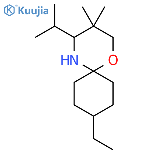 9-ethyl-3,3-dimethyl-4-(propan-2-yl)-1-oxa-5-azaspiro5.5undecane structure