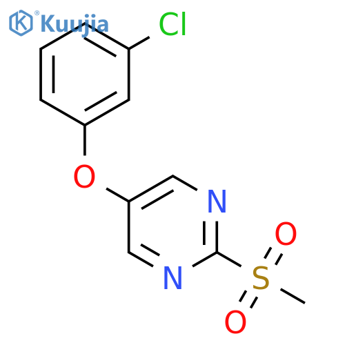 5-(3-chlorophenoxy)-2-methanesulfonylpyrimidine structure