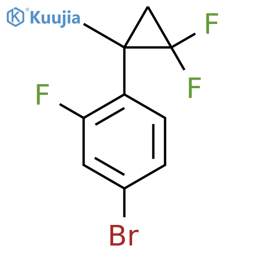 4-bromo-1-(2,2-difluoro-1-methylcyclopropyl)-2-fluorobenzene structure