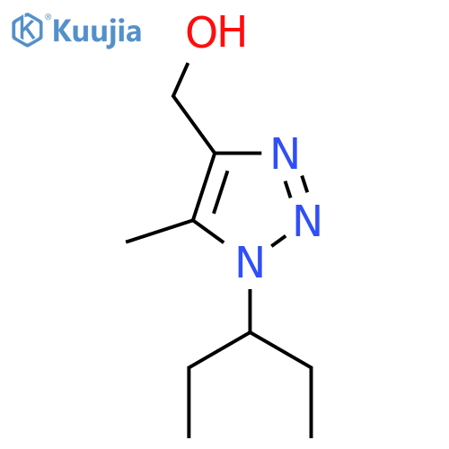 5-methyl-1-(pentan-3-yl)-1H-1,2,3-triazol-4-ylmethanol structure