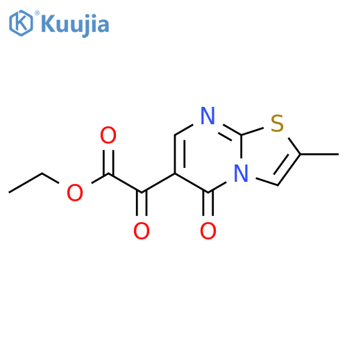 ethyl 2-{2-methyl-5-oxo-5H-1,3thiazolo3,2-apyrimidin-6-yl}-2-oxoacetate structure