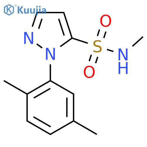 1-(2,5-dimethylphenyl)-N-methyl-1H-pyrazole-5-sulfonamide structure