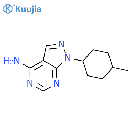 1-(4-methylcyclohexyl)-1H-pyrazolo3,4-dpyrimidin-4-amine structure