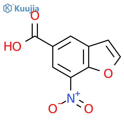 7-nitro-1-benzofuran-5-carboxylic acid structure