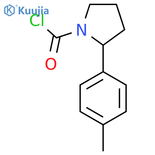 2-(4-methylphenyl)pyrrolidine-1-carbonyl chloride structure