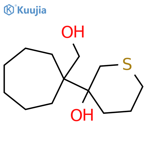 3-1-(hydroxymethyl)cycloheptylthian-3-ol structure