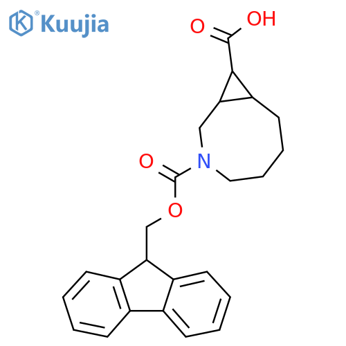 3-{(9H-fluoren-9-yl)methoxycarbonyl}-3-azabicyclo6.1.0nonane-9-carboxylic acid structure