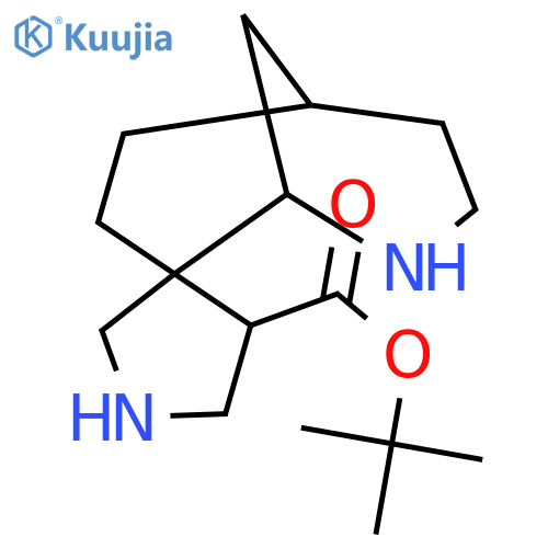 tert-butyl 8-azaspirobicyclo3.3.1nonane-2,3'-pyrrolidine-4'-carboxylate structure