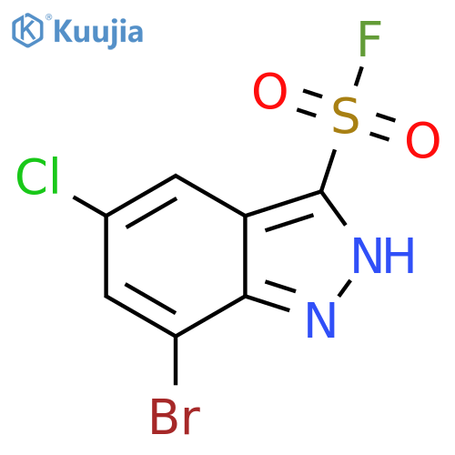 7-bromo-5-chloro-1H-indazole-3-sulfonyl fluoride structure