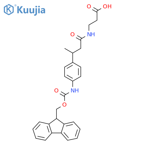 3-{3-4-({(9H-fluoren-9-yl)methoxycarbonyl}amino)phenylbutanamido}propanoic acid structure
