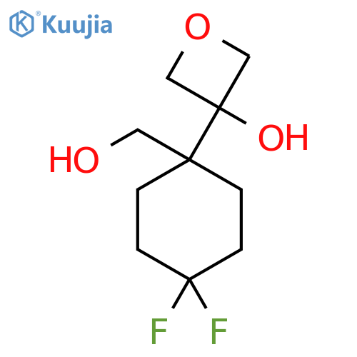 3-4,4-difluoro-1-(hydroxymethyl)cyclohexyloxetan-3-ol structure