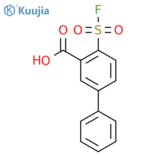 2-(fluorosulfonyl)-5-phenylbenzoic acid structure